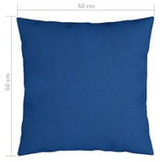 Greatstore Dekorační polštáře 4 ks královsky modré 50 x 50 cm textil