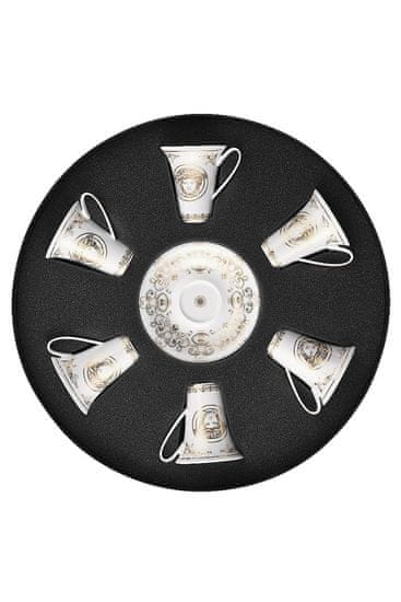 Rosenthal Versace ROSENTHAL VERSACE MEDUSA GALA Set vysokých Espresso šálků s podšálkem 6 ks