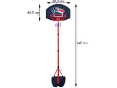 JOKOMISIADA Velký basketbalový míč 240 cm - sada s míčem SP0629