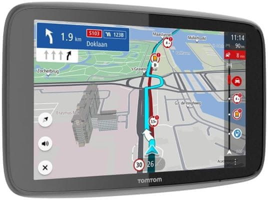 GPS navigace TomTom GO EXPERT světové mapy rychlejší aktualizace map mapy TomTom dotykový displej HD rozlišení Wi-Fi Bluetooth hlasové ovládání 3D stavby