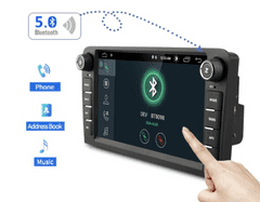 Kapud 2GB Autorádio do AUDI A3, S3 2003 2004 2005 2006 2007 2008 2009 2010 2011, Rádio pro AUDI A3 S3 + GPS navigace, mapy, Bluetooth, Handsfree, 2x USB, Mikrofon (vestavěný), MIRROR LINK 