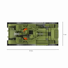 Cogo stavebnice Military WW2 Tank T-28 kompatibilní 774 dílů