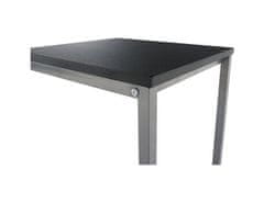 KONDELA Příruční stolek, černá/kov stříbrná, MANNY