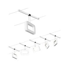 Paulmann PAULMANN LED lankový systém Frame základní sada 5x4,8W 3000K 230/12V bílá mat/chrom 94483