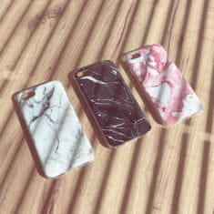 WOZINSKY Marble silikonové pouzdro na iPhone 13 Mini 5.4" pink