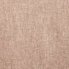 Greatstore Otočné jídelní židle 6 ks taupe textil