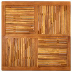 Greatstore Zahradní stůl 120 x 120 x 75 cm masivní akáciové dřevo
