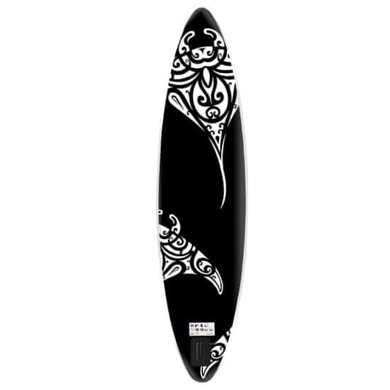 Vidaxl Nafukovací SUP paddleboard 366 x 76 x 15 cm černý