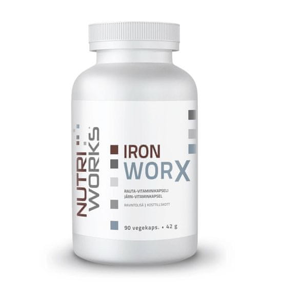 NutriWorks Iron Worx 90 kapslí