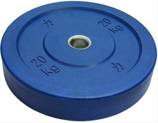 Strenght Bumper plate kotouč, Riot, 20 kg, Modrý