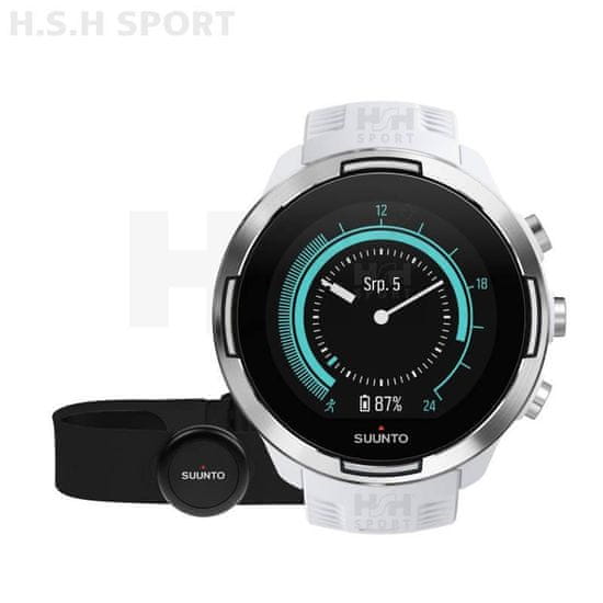 Suunto 9 Baro White With HR Belt