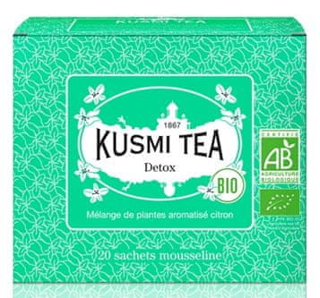 Kusmi Tea Organic Detox 20 mušelínových sáčků 40g