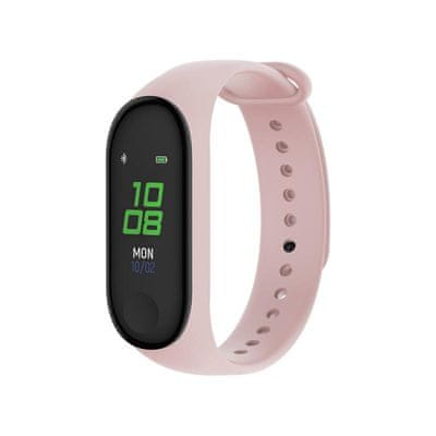 Fitness náramek Forever SB-50, dostupný, levný, voděodolný, multi sport, srdeční tep, bluetooth