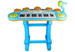 Lean-toys Varhany Pianinko Keyboard Perkuse Stolička