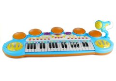 Lean-toys Varhany Pianinko Keyboard Perkuse Stolička