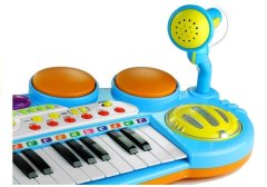 Lean-toys Varhany Pianinko Keyboard Perkuse Stolička