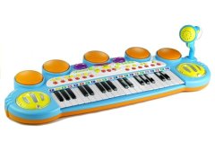 Lean-toys Varhany Pianinko Keyboard Perkuse Stolička