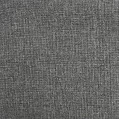Greatstore Relaxační křeslo tmavě šedé textil