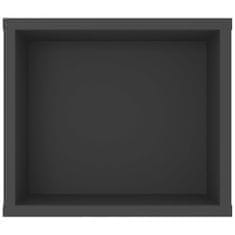 Greatstore Závěsná TV skříňka šedá 100 x 30 x 26,5 cm dřevotříska