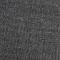 Vidaxl Barové židle 2 ks tmavě šedé textil