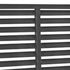 Greatstore Lamelový plot WPC 85 x 170 cm šedý