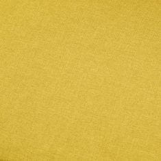 Greatstore 2místná pohovka žlutá textil