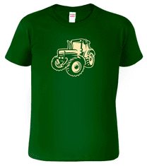 Hobbytriko Tričko s traktorem - Moderní traktor Barva: Emerald (19), Velikost: 3XL