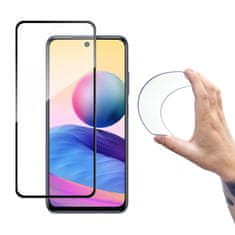 shumee Skleněná fólie Tvrzené sklo s rámečkem pro Xiaomi Redmi Note 10 5G Full Cover Flexi Nano Screen Black