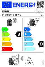 TOMKET ALLYEAR 3 XL (3PMSF certif) 215/65 R16 V102