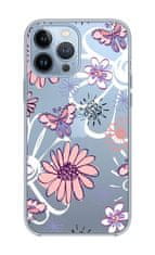 TopQ Kryt iPhone 13 Pro Max silikon Flowers 65295