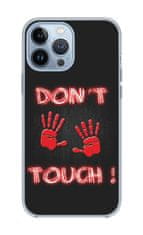 TopQ Kryt iPhone 13 Pro Max silikon Don't Touch Red 65301