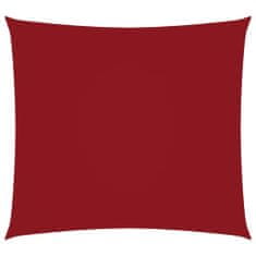 Greatstore Stínící plachta oxfordská látka čtvercová 3 x 3 m červená