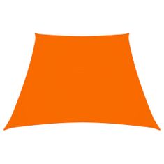 Greatstore Stínící plachta oxfordská látka lichoběžníková 3/4x2 m oranžová