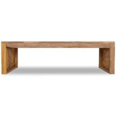 Greatstore TV stolek, regenerovaný teak, 120x35x35 cm