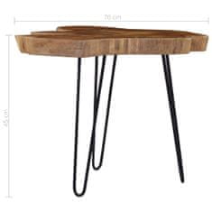 shumee Konferenční stolek (60–70) x 45 cm teakové dřevo