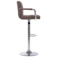 Greatstore 283418 Bar Stool Taupe Fabric