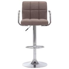 Greatstore 283418 Bar Stool Taupe Fabric