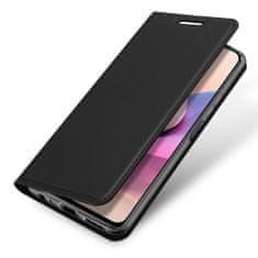 Dux Ducis Skin Pro knížkové kožené pouzdro na Xiaomi Redmi Note 10 / 10S, černé