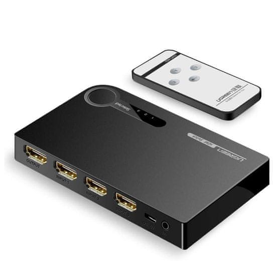 Ugreen HDMI - 3x HDMI Switch 3D 4K, IR, černý