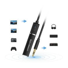 Ugreen CM107 Transmitter Bluetooth audio adaptér 3.5 mm jack, černý