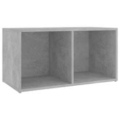 Greatstore TV stolky 2 ks betonově šedé 72 x 35 x 36,5 cm dřevotříska