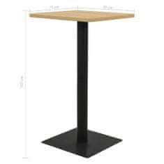 Vidaxl Bistro stolek barva dub 70 x 70 x 107 cm