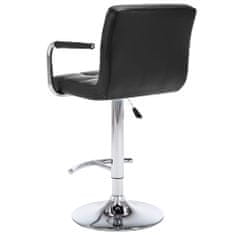 Vidaxl Barové stoličky 2 ks černé umělá kůže