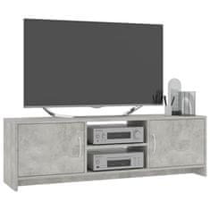 Greatstore TV stolek betonově šedý 120 x 30 x 37,5 cm dřevotříska