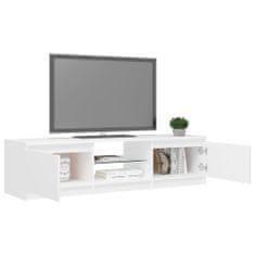 Greatstore TV skříňka s LED osvětlením bílá 140 x 40 x 35,5 cm