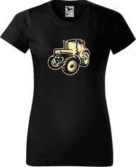 Hobbytriko Tričko s traktorem - Moderní traktor Barva: Emerald (19), Velikost: M