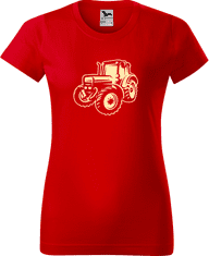 Hobbytriko Tričko s traktorem - Moderní traktor Barva: Emerald (19), Velikost: M
