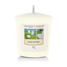 Yankee Candle votivní svíčka Clean Cotton (Čistá bavlna) 49g