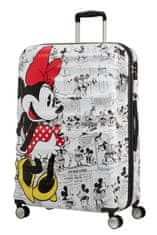 American Tourister AT Dětský kufr Wavebreaker Disney Spinner 77/29 Minnie Comics White