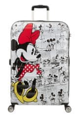 American Tourister AT Dětský kufr Wavebreaker Disney Spinner 77/29 Minnie Comics White